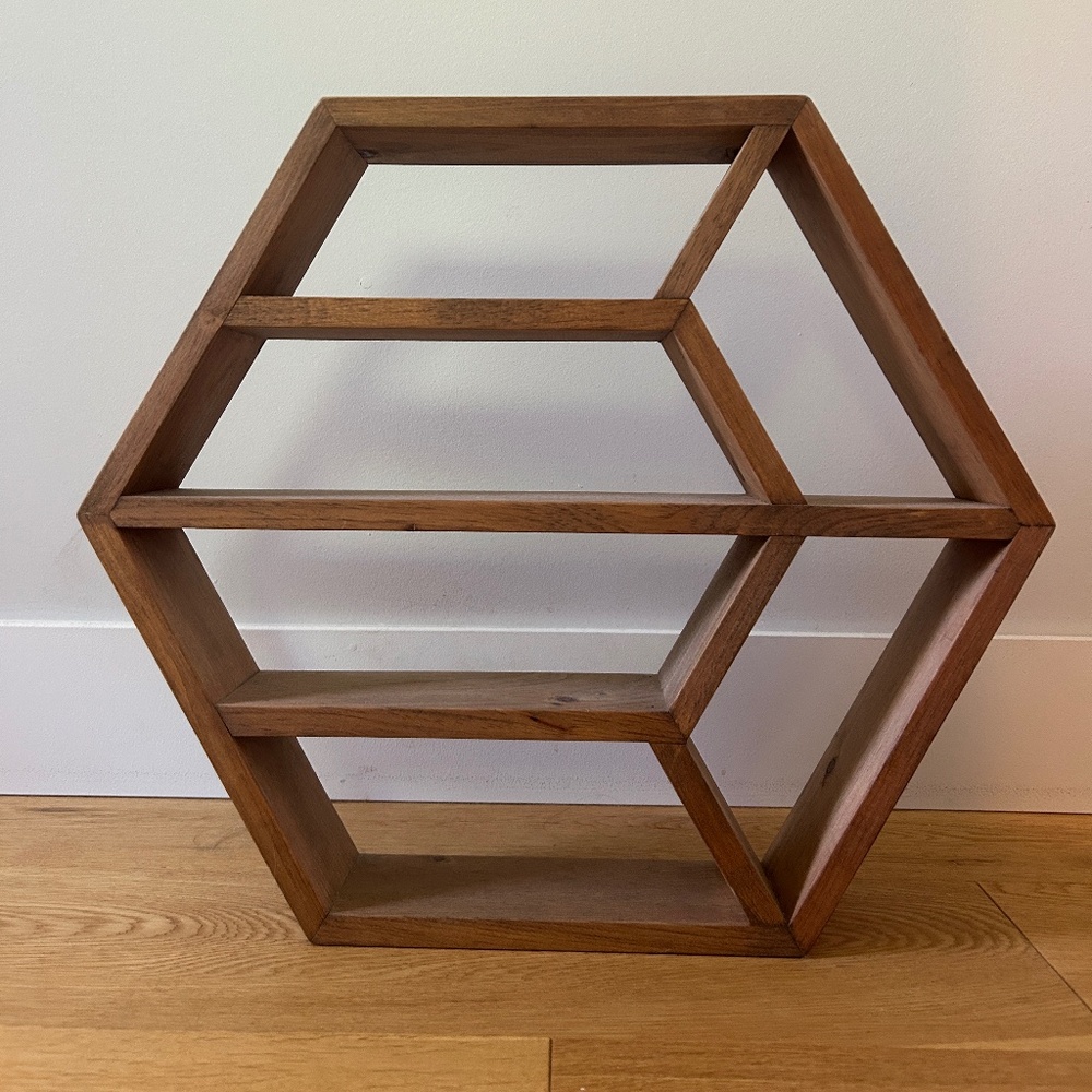 Hexagon Floating Shelf